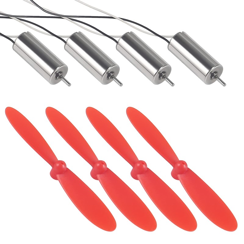 AEDIKO 4pcs 716 Coreless Motor 3.7V 7x16mm Brushed Motors 45000