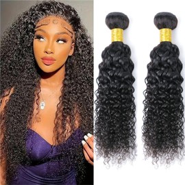 9A Kinky Curly Hair Hair Bundles Virgin Curly Weaves Double Machine Weft Curly Hair Natural Colour 24 26 Inch