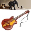 Miniature Electric Guitar Model Innovative Simulation Hand Crafted Wooden Guitar