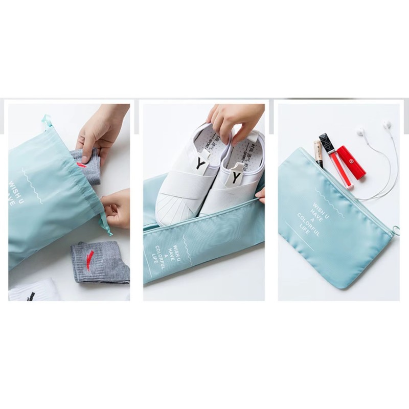 Travel Packing Cubes for Suitcase Organization – 7-Piece Polyester Luggage