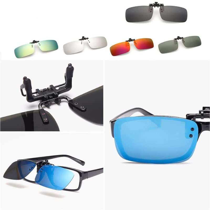 SEIWEI Polarized Clip-on UV Protection Sunglasses Flip Up Rimless Sunglasses