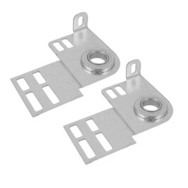 Garage Door End Bearing Flange Plates Bracket Pair Set | Brackets for 7 or 8 Feet Garage Door | Residential Brackets with Bearing - 3 3/8 Inch (Pack of 2)