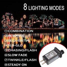 SIGANDG 24V 7.2W LED Transformer Replacement Class 2 Power LED Controller with 8 Modes Supply for Christmas String Light Inflatable Decorations IP44 Waterproof Low Voltage Transformer(2 Pcs)