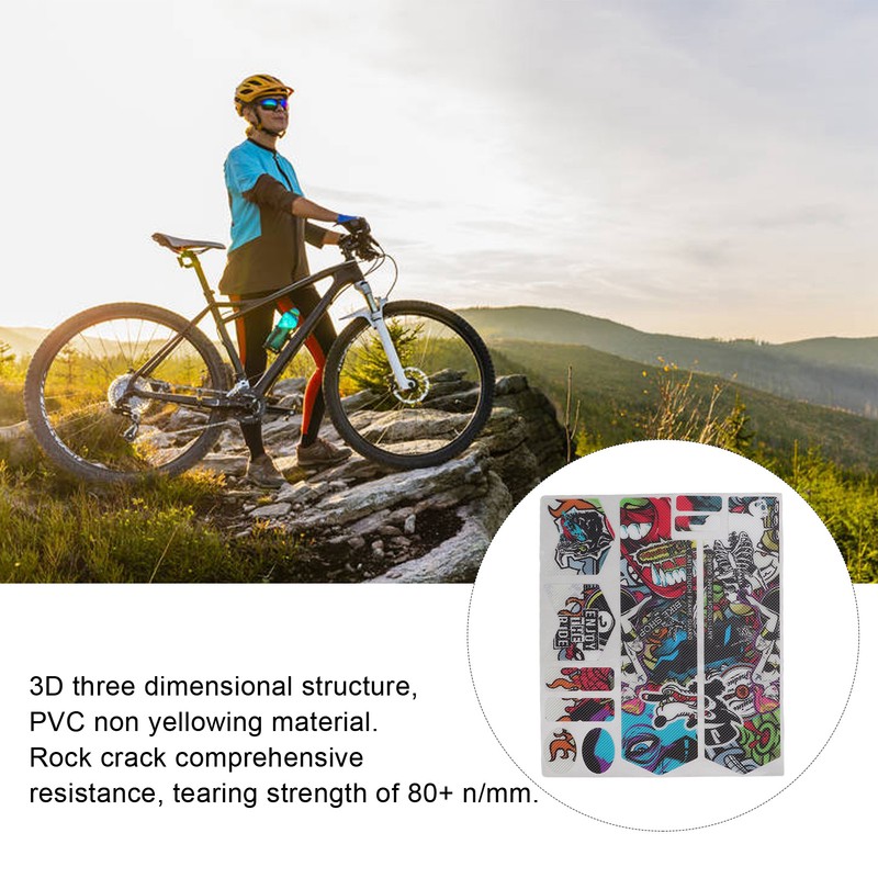 ENLEE 3D Mountain Bike Front Fork Sticker Scratch Resistance Bicycle