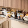 Hanging Under Shelf Storage Basket, Adjustable Width Under Cabinet Add-on