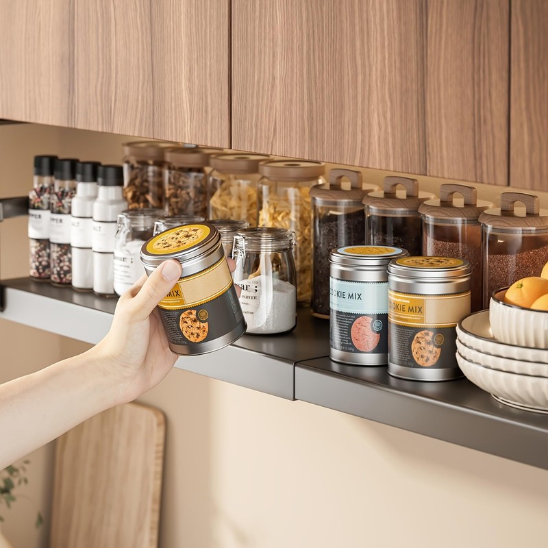 Hanging Under Shelf Storage Basket, Adjustable Width Under Cabinet Add-on
