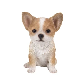 Uvia H16291 Sitting Chihuahua (Small), 4.6 x 3.1 x 4.8 inches (11.8 x 8 x 12.2 cm), Doll Figure, Figure, Animal, Garden, Decoration, Realistic, Cute, Dog, Dog