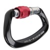 Mountaineering D Locking Carabiner Clips Alloy Heavy Duty Carabiner for