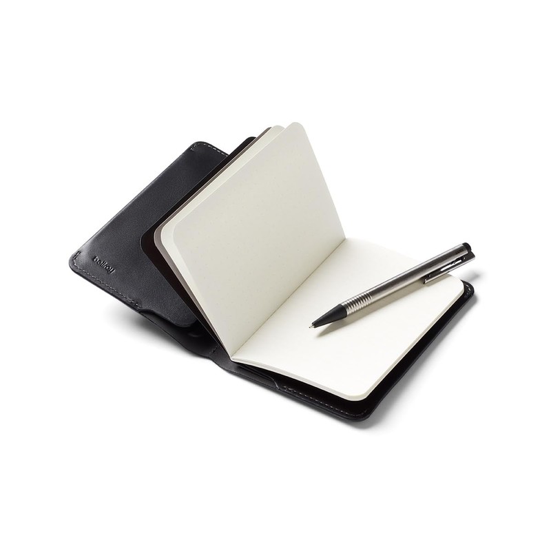 Bellroy Notebook Cover (Leather Folio for Notebook) - Black