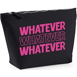 Hippowarehouse Whatever whatever whatever printed make up cosmetic wash bag 18x19x9cm