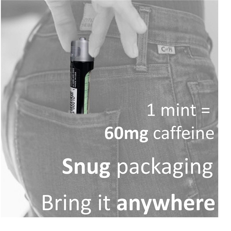 Caffeine Mints by Rally, 60milligram Caffeine, Instant Energy, Fresh Breath