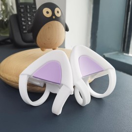 sciuU Decorative Cute Pink Cat Ears for Headphones, Decoration compatible with Headset HypreX Cloud/II/Flight, Lovely Kitty Adjustable Attachment Straps for Vedio Live Gaming Headsets