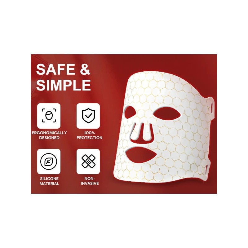 7 Colors Photon Face LED Mask Red Light Therapy for