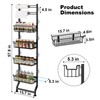 BUKFEN 6-Tier Slim Corner Shelf, Spice Rack Next to Fridge