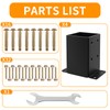 4x4 Post Base 4PCS, Inner Size 3.5x3.5 Inch Fence Post