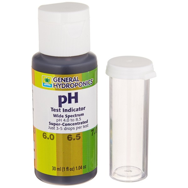 General Hydroponics HGC722145 pH Test Indicator, 1-Ounce