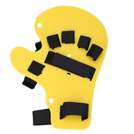 2 Colours Finger Splint, Orthotic Finger, Finger Splint Splint Extended Type Fingerboard Strike Orthopaedic Orthosis with Adjustable Splint Hand Splint Training Support (Yellow)