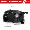 ADCARLIGHTS Headlights Replacement Compatible with 2001-2004 Nissan Frontier Headlight Assembly