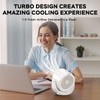 MORECORE Personal Desk Fan, Strong Turbo Quiet Small USB Fan,