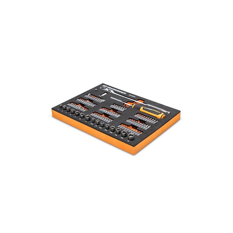 GEARWRENCH 105 Piece 1/4” Drive Slim Head Mechanics Tool Set