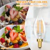 GoBright Dimmable E12 Candelabra LED Light Bulbs 40W Equivalent, 2700K