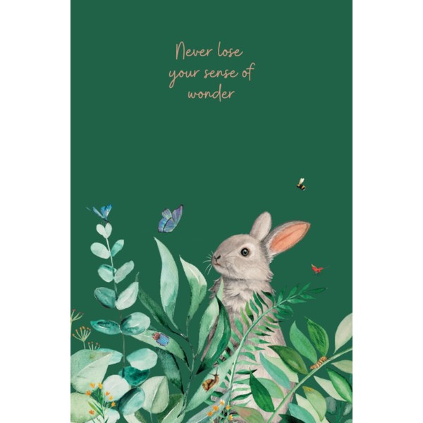 Never lose your wonder Journal: Bunny and bug lover