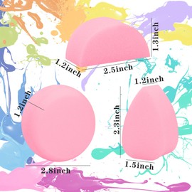 SUBANG 30 Pieces Face Paint Sponge Painting Sponges for Face High Density for Art Makeup Body Paint Craft Sponges Makeup Painting Sponge