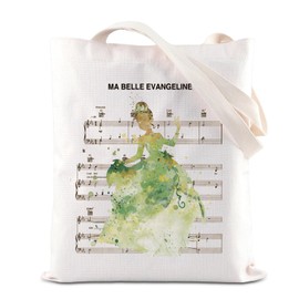 Princess Frog Movie Merchandise Tote Bag Princess Tiana Lovers Gift Fairy Tale Gift Ma Belle Evangeline Shoulder Bag For Fans (MaBelleTS-CA)