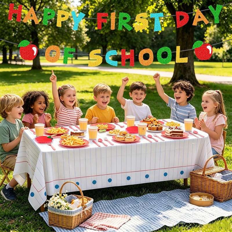 Back to School Party Supplies 145Pcs for 24 - Plates
