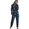 INTIMO Polar Express Adult Believe Hooded One-Piece Footless Sleeper Union