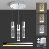 OKELI Smart Dimmable LED 3-Light Pendant Light for Kitchen Island,