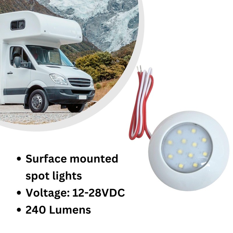 MARVIX LED 12V 24V Spot Light White 75mm Ceiling Lamp