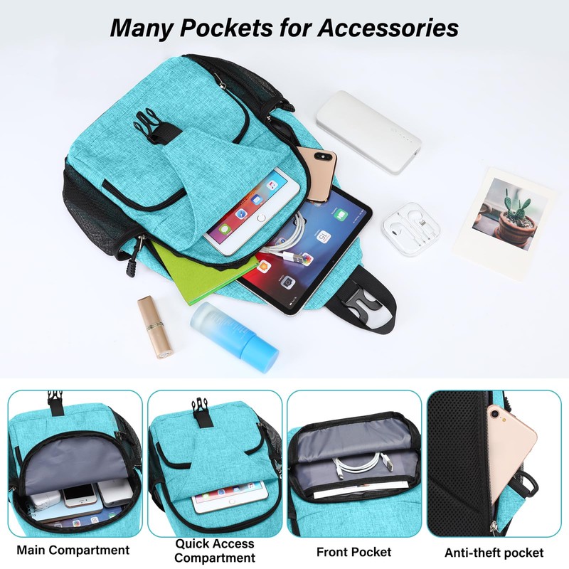 MOSISO Body Bag Sling Backpack Travel Hiking Daypack Sling Bag