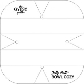 Checker Distributors Jelly Roll Bowl Cozy Templates-Acrylic, 2.5 Inches