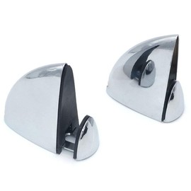 Set of 10 Mini NUZAMAS Glass Clamps, Wood/Glass Shelf Bracket, Glass Support Wood Holders, Fish Mouth Shape Clip, Adjustable Clamping 3-13mm Thickness, Zinc Alloy Chrome Finished