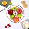ALLCENER Fruit Bowl for Kitchen Counter, Fruit Basket with Leaf-shaped