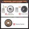 nutmanel Bicycle Chain Whip, 3 Pieces Sprocket Remover Cassette Lock