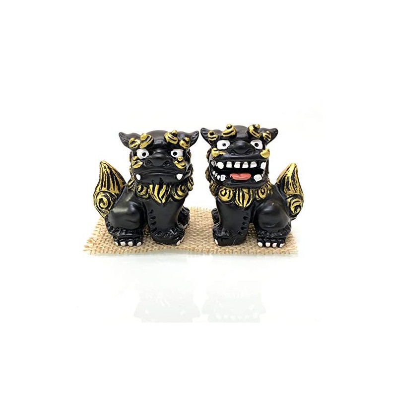 Okinawa Souvenir Lion Head Figurine Mini Pair for Entrance Rakuten