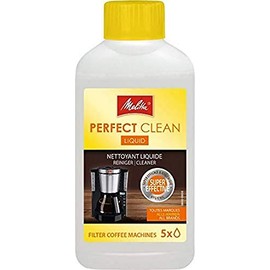 Melitta Perfect Clean Liquid for Filter Coffee Machines, 250ml, Natural Liquid, Transparent Plastic Bottle, Art. No. 6767001