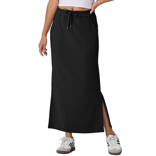 GRECERELLE Women's Skirt Summer Midi Long Midi Skirt High Waist