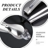 6 Pieces Transparent Ice Scoops and 4 Pieces Stainless Steel