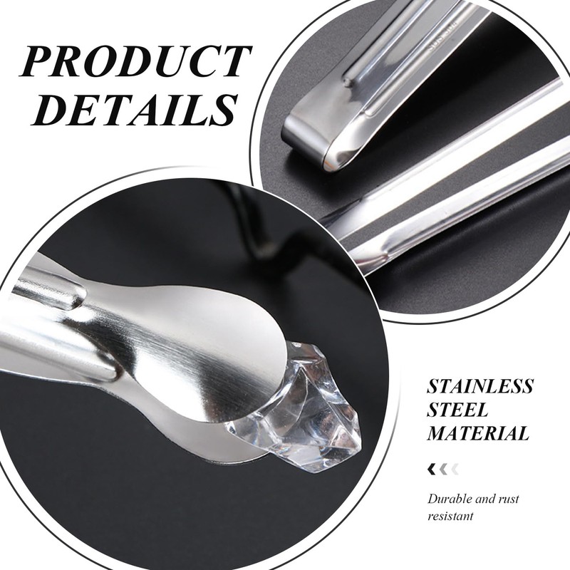 6 Pieces Transparent Ice Scoops and 4 Pieces Stainless Steel