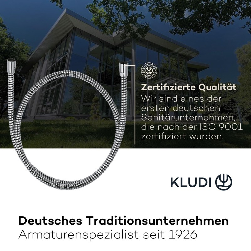 KLUDI -X1 Universal Shower Hose 1.60 m, Flexible Shower Hose