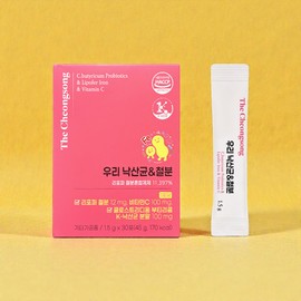 The Cheongsong Woori Lactobacillus & Iron Lipoper Iron Vitamin C Clostridium 30 sachets, 3 packs / 더청송 우리 낙산균&철분 리포퍼 철분 비타민C 클로스트리디움 30포, 3개