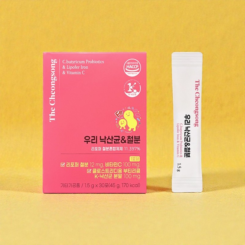 The Cheongsong Woori Lactobacillus & Iron Lipoper Iron Vitamin C