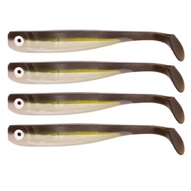 Zanderbait 16 cm Brauni UV, fishing lure, artificial bait, zander bait, zander bait, soft bait, rubber fish, rubber bait, pack of 4
