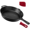 Cuisinel Cast Iron Skillet - 12"-Inch Frying Pan with Assist