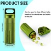 4 Pieces Portable Pill Case Waterproof EDC Pill Container Airtight
