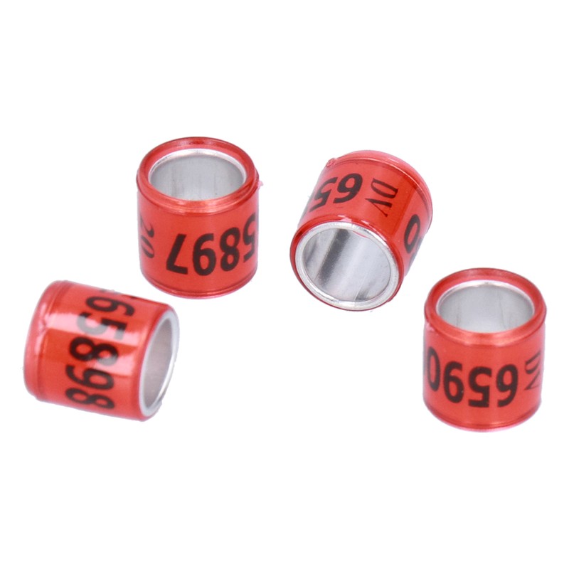 100Pcs 8mm Pigeon Leg Bands Aluminum Alloy Non Competition Recognizable