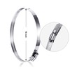 4 Pieces Adjustable 304 Stainless Steel Duct Clamps Hose Clamp